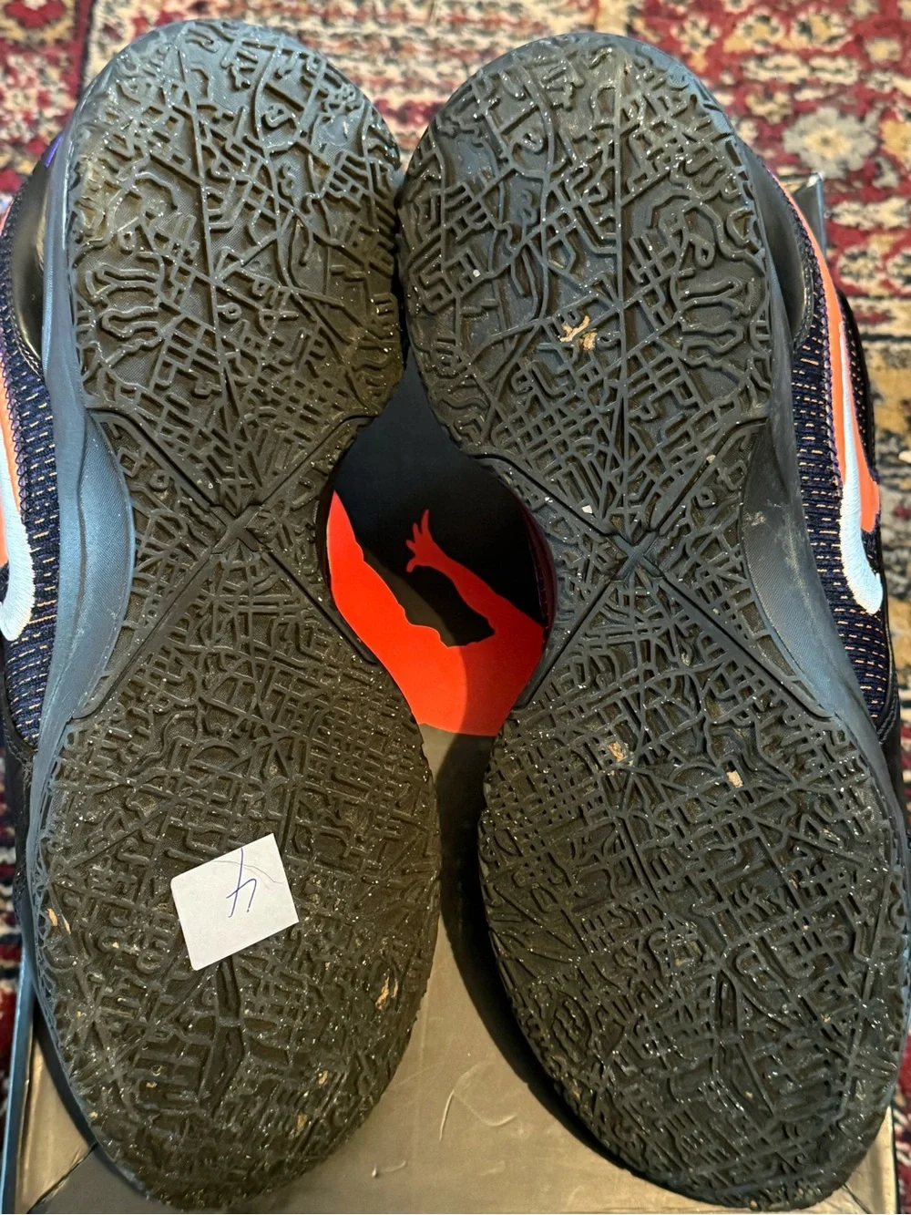 Nike Zoom LeBron NXXT Gen AMPD - Black Sneakers with Orange and Purple Accents